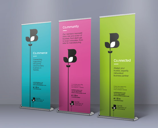 Norfolk Chamber Pull Up Banner Stands