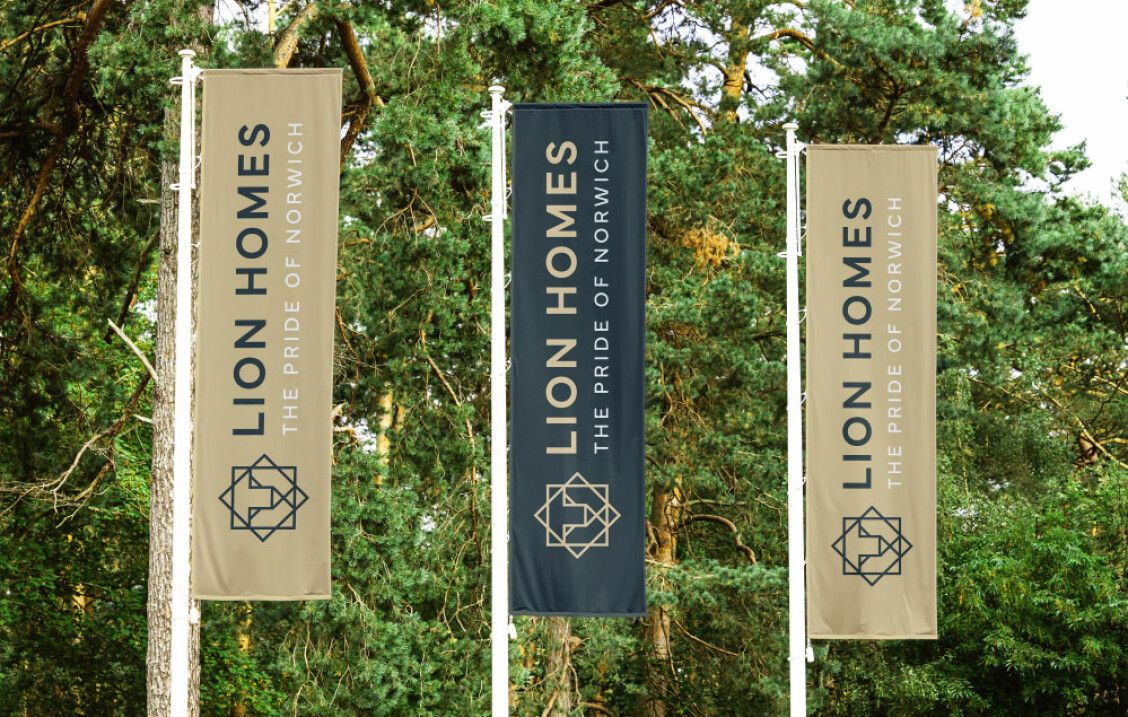 Lion Homes flags